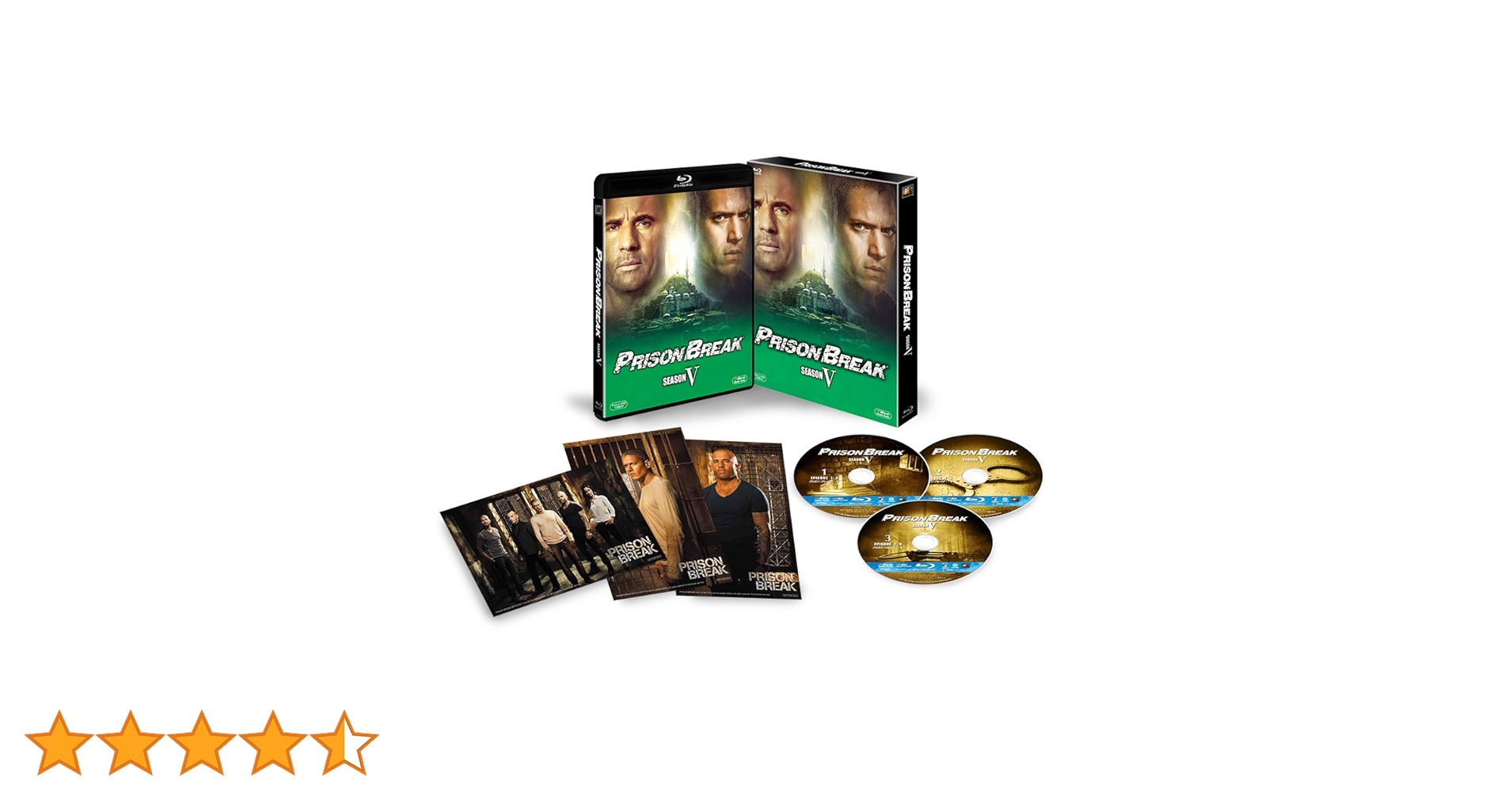 【カード、帯付き】プリズン・ブレイク シーズン5 ブルーレイBOX〈3枚組〉 カード、帯付き】プリズン・ブレイク シーズン5 ブルーレイBOX